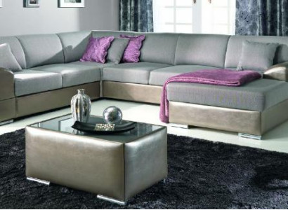 Luxuriöses U-förmiges Polstersofa im eleganten zeitgenössischen Stil mit raffinierter
